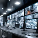 security-center-monitoring-multiple-screens-showing-surveillance-cameras-footage-modern-security-control-room-showing-multiple